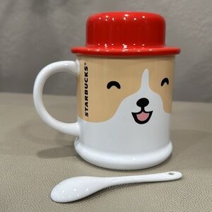 VERY RARE Starbucks Tea Mug With Original Ceramic Spoon New Without Tags.